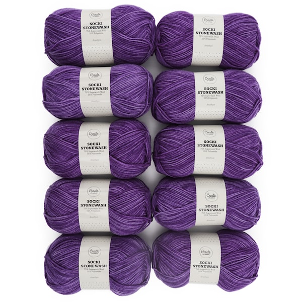 10 kpl Adlibris Socki Stonewash 100g Amethyst B122