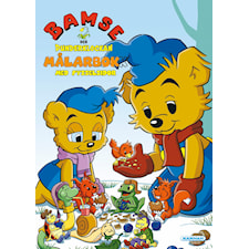 Bamse och dunderklockan målarbok med pyssel