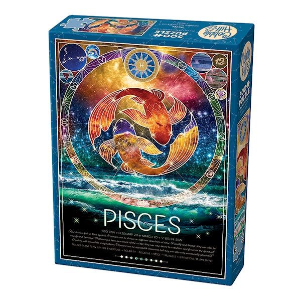 Pussel Zodiac Pisces 500 bitar, Cobble Hill