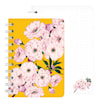 Muistilehtiö Spiral A6 Cherry Blossom Yellow Cedon