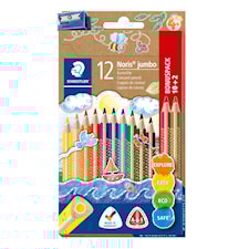 Fargeblyanter Jumbo 10+2-pakning FSC 100% Staedtler