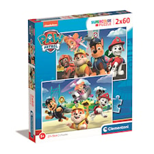 Puslespill Paw Patrol 2x60 brikker, Clementoni