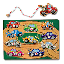 Fånga Bilarna- Magnetpussel, Melissa & Doug
