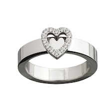 Edblad Glow Heart Ring Steel S