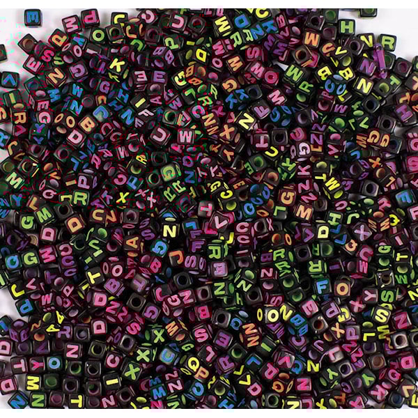 Bokstavperler neonfarger Playbox