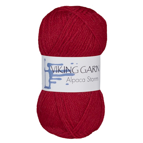 Alpaca Storm 50 g Høyrød 560 Viking Garn