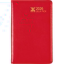 Kalender Lilla Fick 2026 Röd Almanacksförlaget