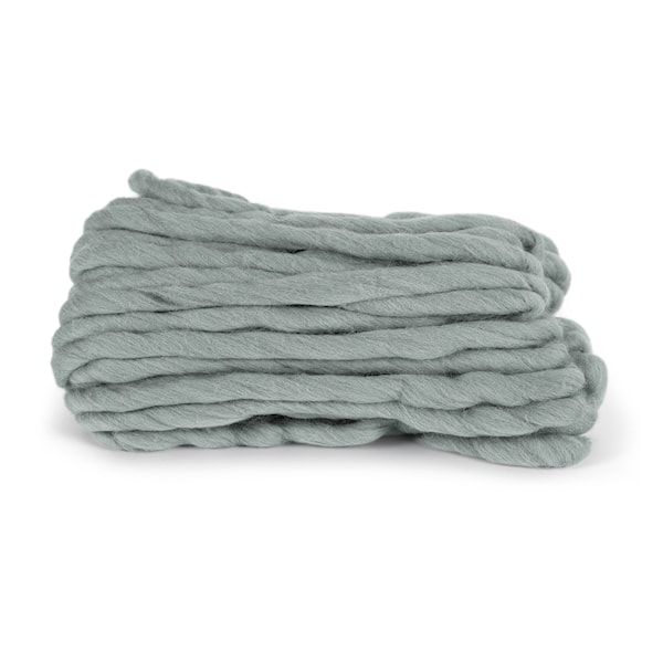 Knit At Home Chunky Wool Lanka Villalangat 200 g pehmeä harmaanvihreä 940
