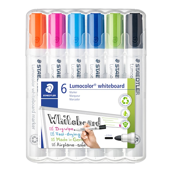 Lumocolor Whiteboardtusj 6 stk. Staedtler