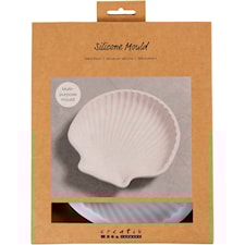 Silikonform, Musselskal, H: 2,5 cm, L: 14,5 cm, B: 14 cm, 1 st.