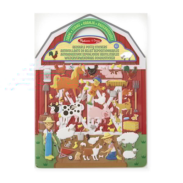Reusable Puffy Stickers Farm Melissa & Doug
