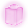 LEGO Iconic Silicon Kloss 1000% med LED lampa Rosa