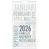 Familjekalender 2026 TrendArt 220x430 mm Burde