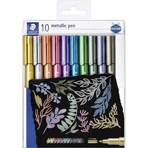 Metallic pennor 10-p Staedtler