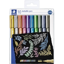 Tusj Metallic Pen 10 stk. Staedtler