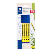 Noris Fineliner Writing Blå 4-pakning Staedtler