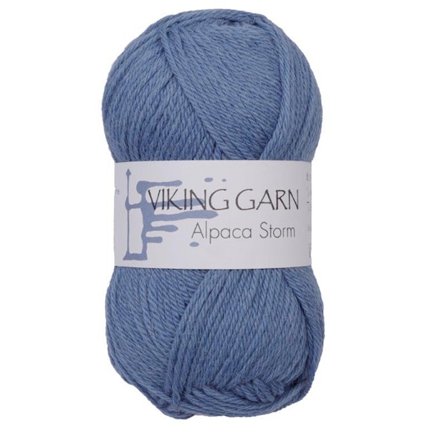 Viking of Norway Alpaca Storm Garn Alpackamix 50g Mellanblå 523