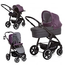 Barnevognpakke Soul Plus Triosett, Melange Berry, Hauck