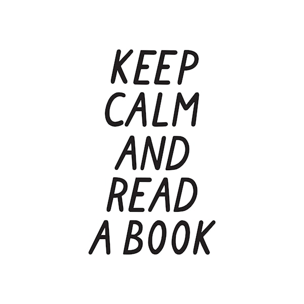 Keep calm and read a book Juliste 21x30cm