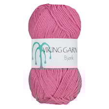 Bjørk Garn Bomullsmix 50 g Rosa 564 Viking Garn
