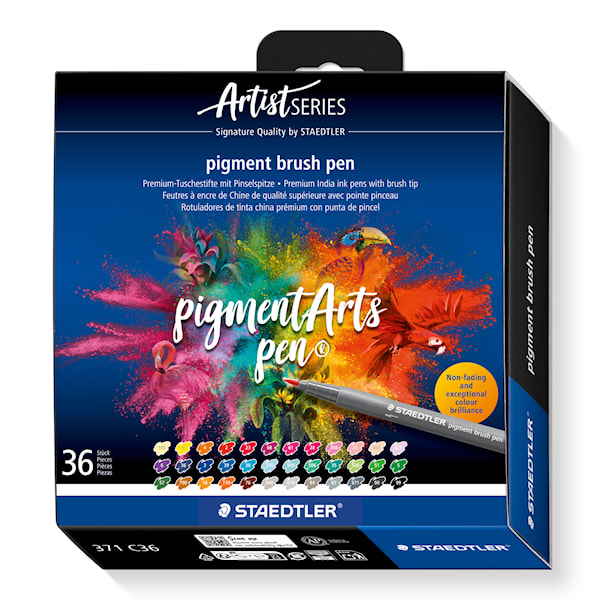 Brush Pen Pigment 36-pack Staedtler
