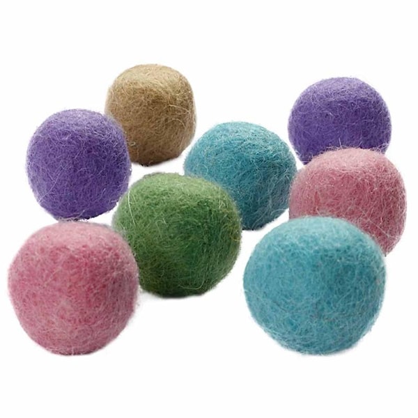 Filtkuler, dia. 20 mm, pastellfarger, 64 stk./ 1 pk.