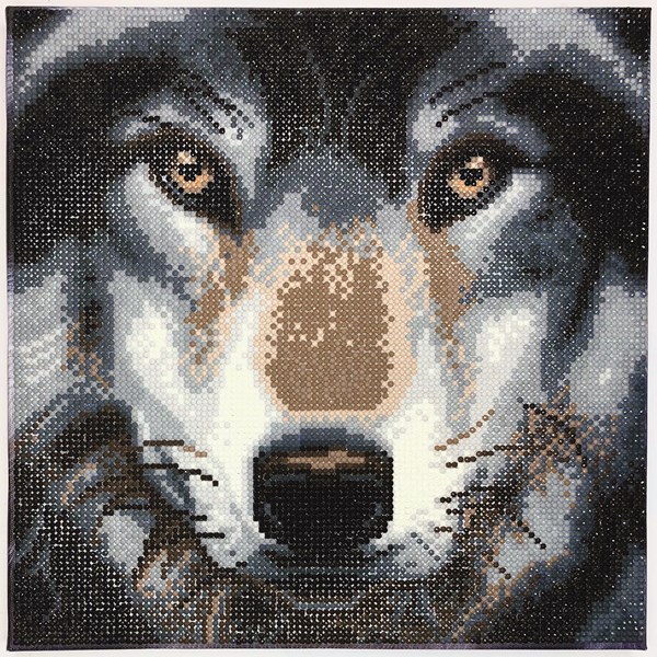 Crystal Art Kit Craft Buddy Wolf Canvas 30x30 cm