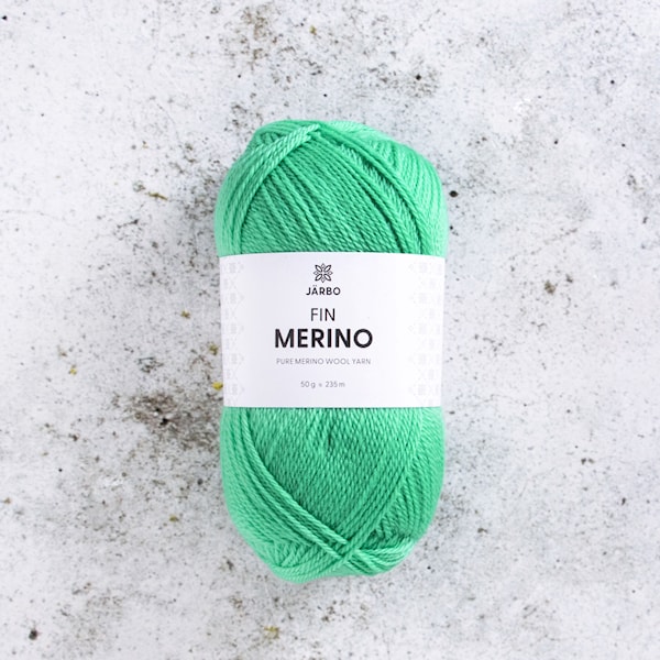 Fin Merino 50g Green Lichen (12) Järbo