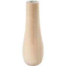 Lysestake, H: 18 cm, dia. 6 cm, poppel, 1stk.