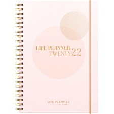 Kalenteri Life Planner Pink 2022 Burde