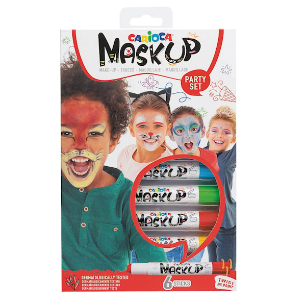 Ansiktsfärg Mask-Up Classic 6-Pack Carioca Kärnan