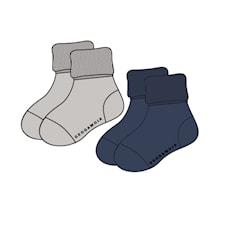 Baby Strumpa Classic 2-pack, Marinblå, Strl 22-24, Geggamoja