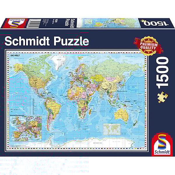 The World Pussel 1500 bitar Schmidt