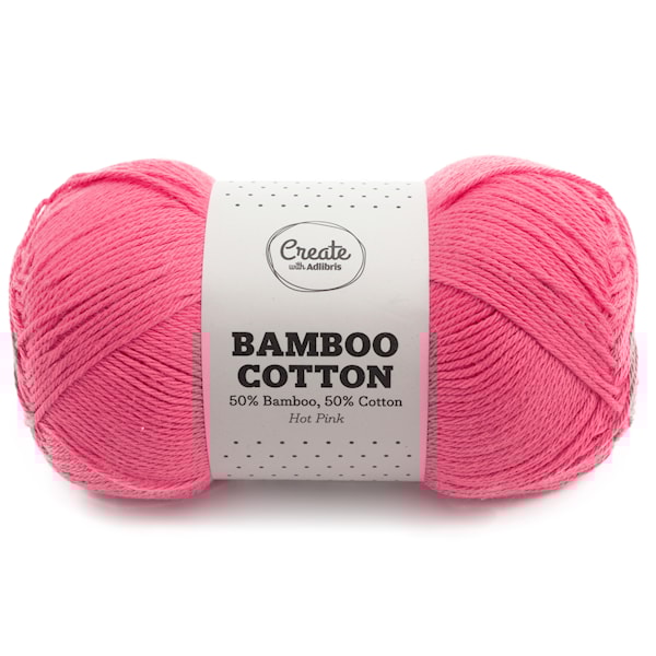 Adlibris Bamboo Cotton 100g Hot Pink A524
