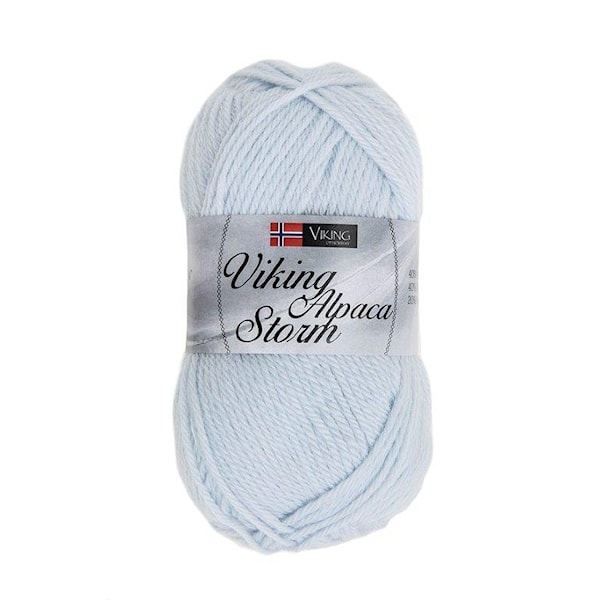 Viking of Norway Alpaca Storm Garn Alpackamix 50g Ljusblå 520