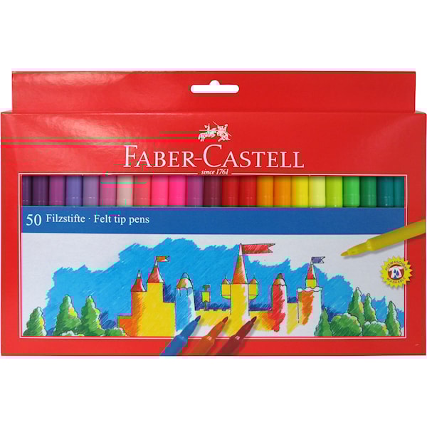Faber-Castell Fibertusjer Barn 50 pakning