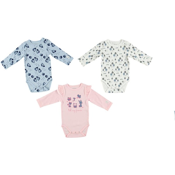 Baby Body Snowwhite, Vit, Strl 50/56, Crossbow