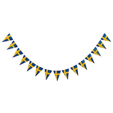 Girlang Svensk Flagga Triangel