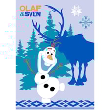 Matta, 95x133 cm, Frozen Olaf och Sven