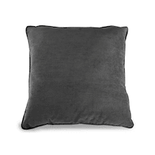 Pute, Velvet, Mørkegrå