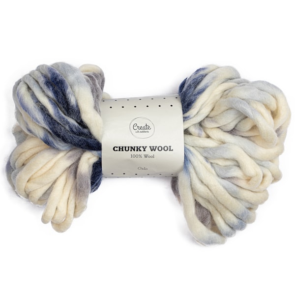 Chunky Wool Print Garn 200g Adlibris