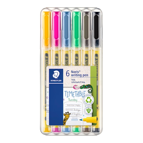 Noris Fineliner 0,6 MM 6-pakning Staedtler