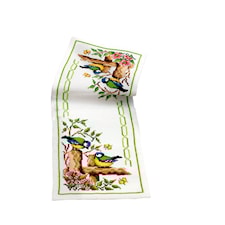 Broderisett Løper Fuglemotiv 24 x 64 Svarta Fåret