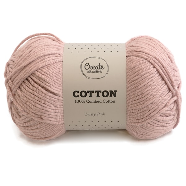 Adlibris Cotton Garn 100g Dusty Pink A084