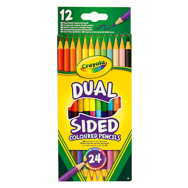 Fargeblyanter, Dobbeltsidig, Crayola, 12-pack