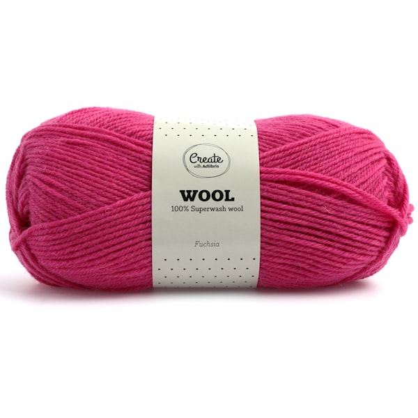Adlibris Ullgarn 100g Fuchsia A021