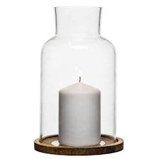 Sagaform Oval Oak Ljuslykta