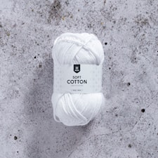 Soft Cotton Bomullsgarn 50 g Vit (8800) Järbo
