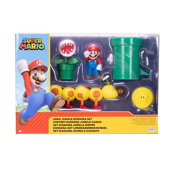 Super Mario Diorama Set Soda Jungle