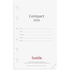 Kalender 2026 Compact Kalendersats 79x127 mm Burde